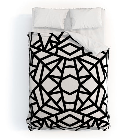 Elisabeth Fredriksson Bold Mosaic Sun Duvet Cover