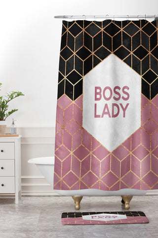 Elisabeth Fredriksson Boss Lady 1 Shower Curtain And Mat