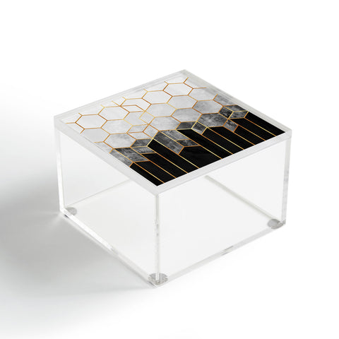 Elisabeth Fredriksson Charcoal Hexagons Acrylic Box