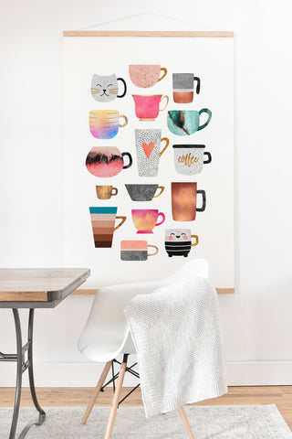 Elisabeth Fredriksson Coffee Cup Collection Art Print And Hanger