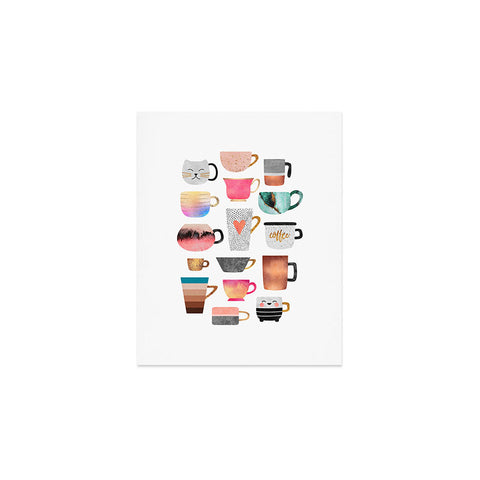 Elisabeth Fredriksson Coffee Cup Collection Art Print