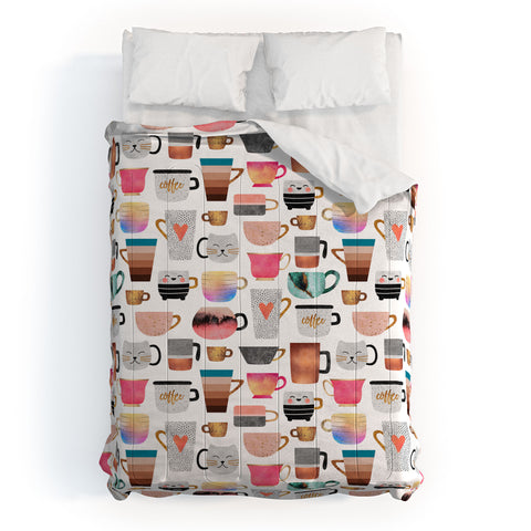 Elisabeth Fredriksson Coffee Cup Collection Comforter