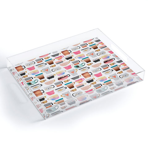 Elisabeth Fredriksson Coffee Cup Collection Acrylic Tray