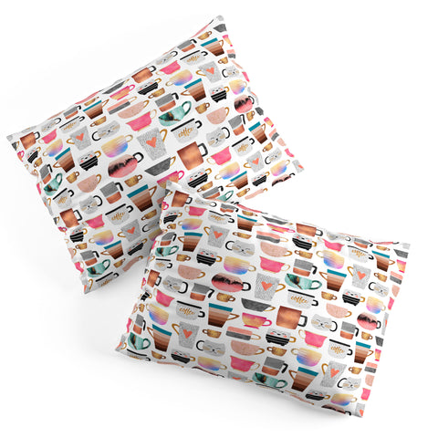 Elisabeth Fredriksson Coffee Cup Collection Pillow Shams