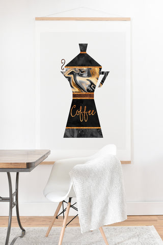 Elisabeth Fredriksson Coffee Maker Art Print And Hanger