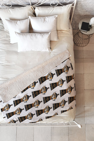 Elisabeth Fredriksson Coffee Maker Fleece Throw Blanket