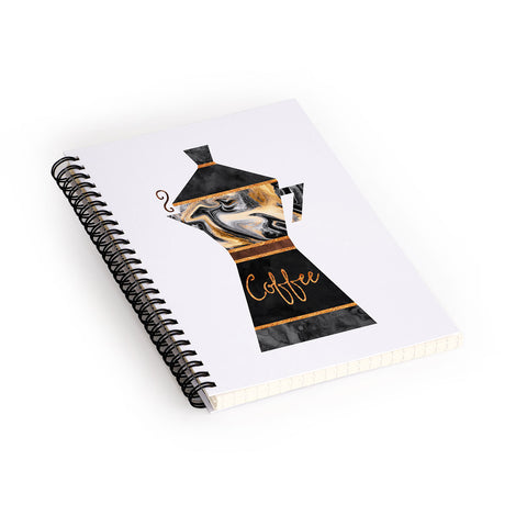 Elisabeth Fredriksson Coffee Maker Spiral Notebook