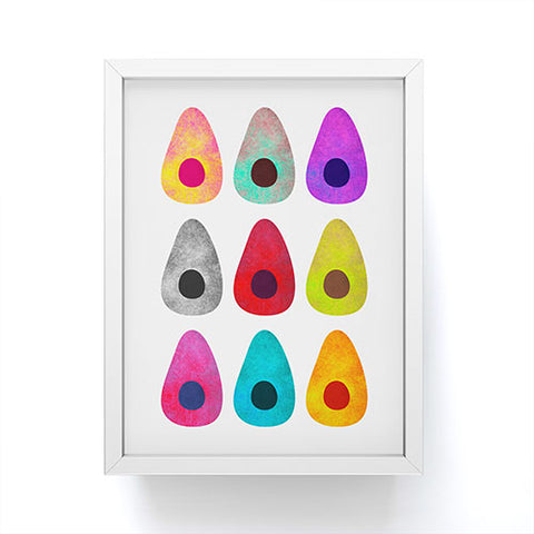 Elisabeth Fredriksson Colored Avocados Framed Mini Art Print