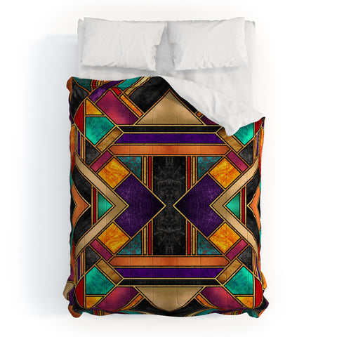 Elisabeth Fredriksson Colorful Art Deco Comforter