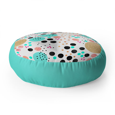 Elisabeth Fredriksson Colorful Champagne Floor Pillow Round