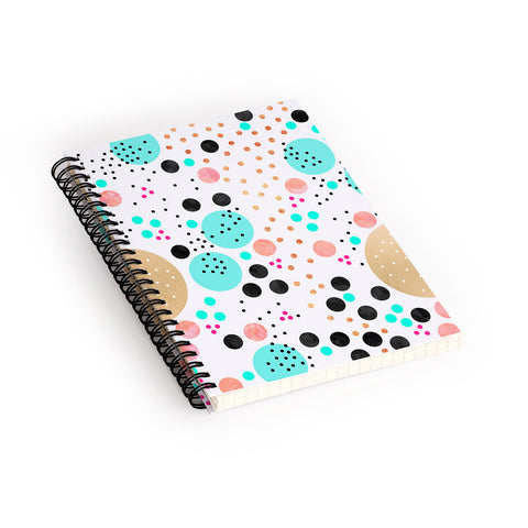 Elisabeth Fredriksson Colorful Champagne Spiral Notebook