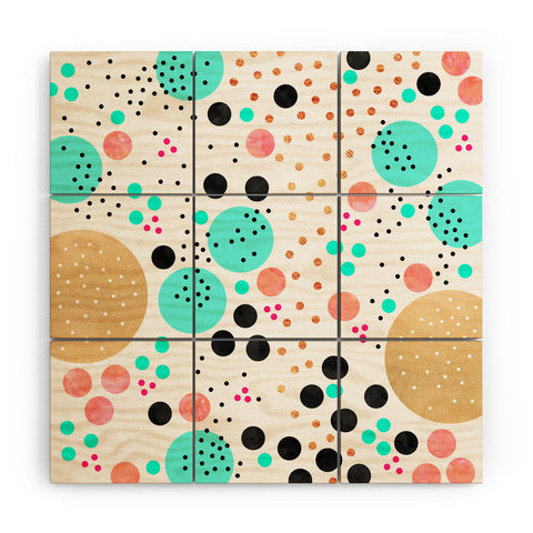 Elisabeth Fredriksson Colorful Champagne Wood Wall Mural