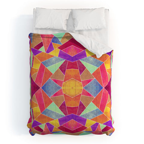 Elisabeth Fredriksson Colorful Mosaic Sun Comforter
