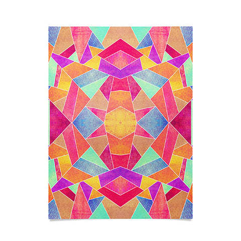Elisabeth Fredriksson Colorful Mosaic Sun Poster