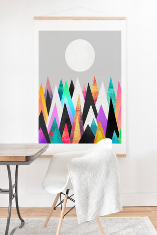 Elisabeth Fredriksson Colorful Peaks Art Print And Hanger