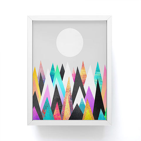 Elisabeth Fredriksson Colorful Peaks Framed Mini Art Print