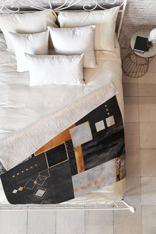 Elisabeth Fredriksson Construction Fleece Throw Blanket