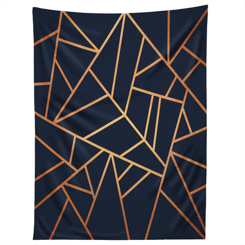 Elisabeth Fredriksson Copper And Midnight Navy Geo Tapestry