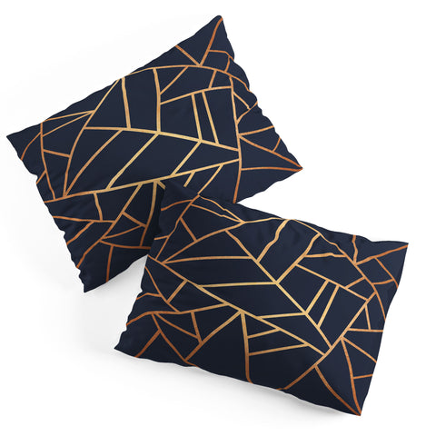 Elisabeth Fredriksson Copper and Midnight Navy Pillow Shams