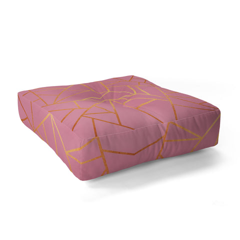 Elisabeth Fredriksson Copper and Pink Floor Pillow Square