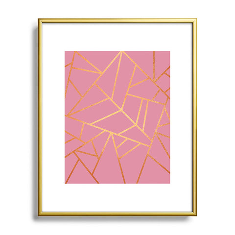 Elisabeth Fredriksson Copper and Pink Metal Framed Art Print