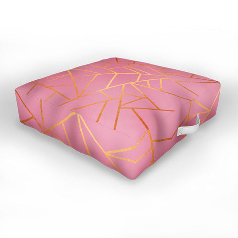 Elisabeth Fredriksson Copper and Pink Outdoor Floor Cushion