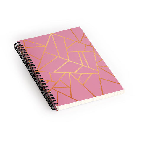 Elisabeth Fredriksson Copper and Pink Spiral Notebook
