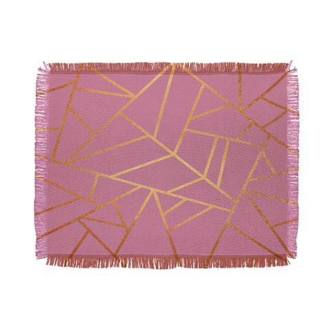 Elisabeth Fredriksson Copper and Pink Throw Blanket