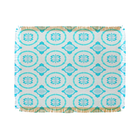 Elisabeth Fredriksson Crystal Flowers Throw Blanket