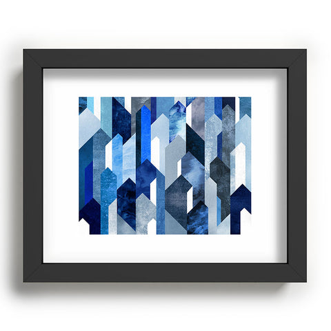 Elisabeth Fredriksson Crystallized Blue Recessed Framing Rectangle