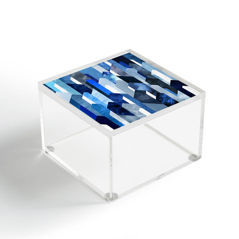 Elisabeth Fredriksson Crystallized Blue Acrylic Box