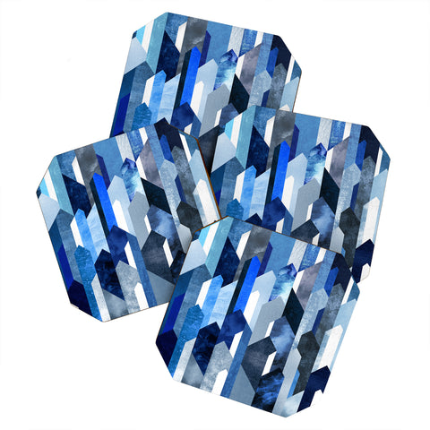 Elisabeth Fredriksson Crystallized Blue Coaster Set