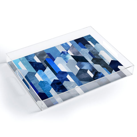 Elisabeth Fredriksson Crystallized Blue Acrylic Tray