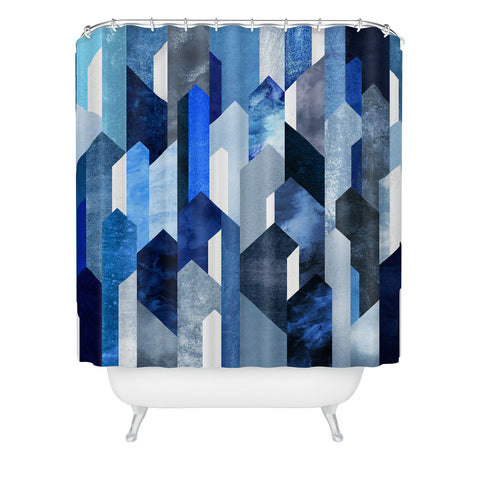 Elisabeth Fredriksson Crystallized Blue Shower Curtain