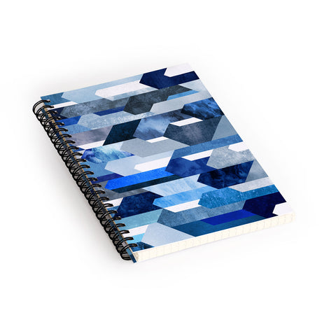 Elisabeth Fredriksson Crystallized Blue Spiral Notebook