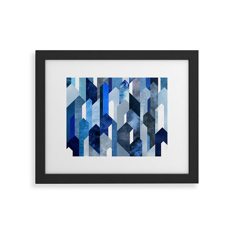 Elisabeth Fredriksson Crystallized Blue Framed Art Print