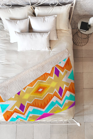 Elisabeth Fredriksson Desert Paradise Pattern Fleece Throw Blanket