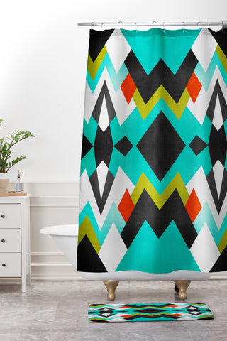 Elisabeth Fredriksson Distant Planet Pattern Shower Curtain And Mat