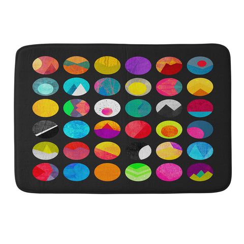 Elisabeth Fredriksson Dots 2 Memory Foam Bath Mat