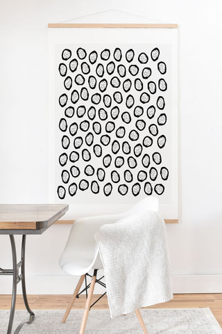 Elisabeth Fredriksson Dragon Fruit Dots 1 Art Print And Hanger