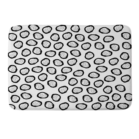 Elisabeth Fredriksson Dragon Fruit Dots 1 Memory Foam Bath Mat
