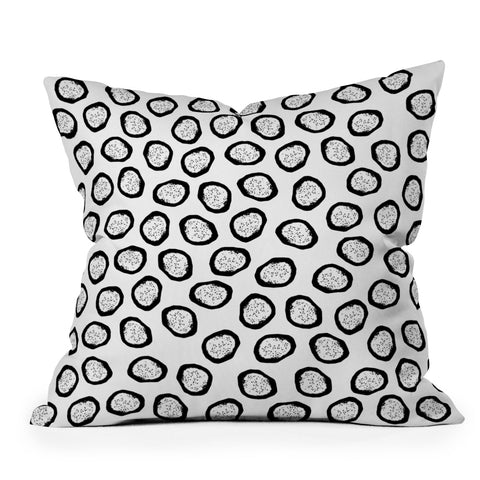 Elisabeth Fredriksson Dragon Fruit Dots 1 Throw Pillow