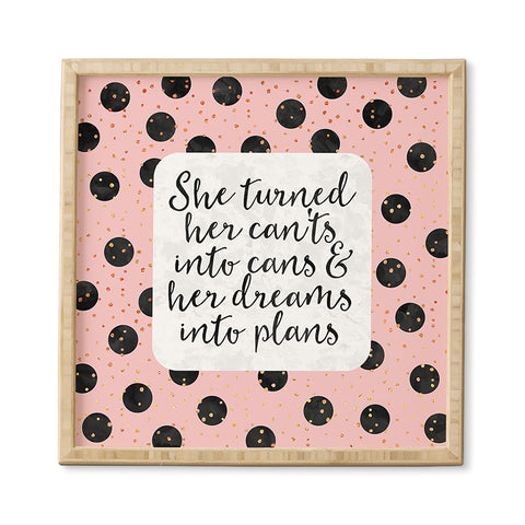 Elisabeth Fredriksson Dreams Into Plans Framed Wall Art