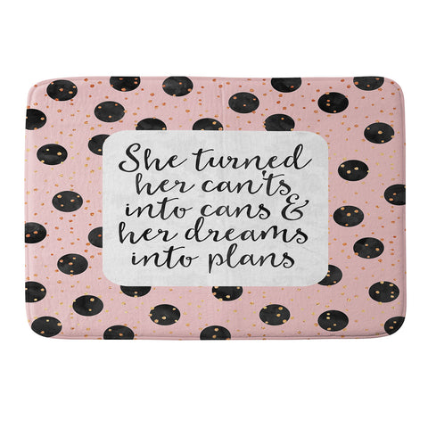 Elisabeth Fredriksson Dreams Into Plans Memory Foam Bath Mat