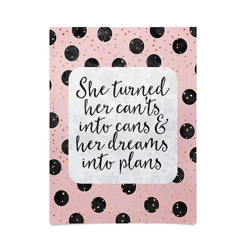 Elisabeth Fredriksson Dreams Into Plans Poster