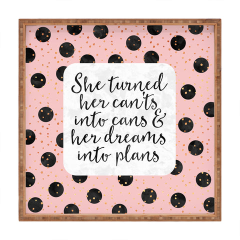 Elisabeth Fredriksson Dreams Into Plans Square Tray