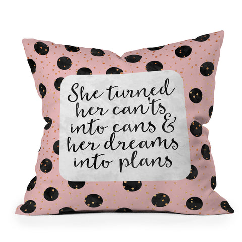 Elisabeth Fredriksson Dreams Into Plans Throw Pillow