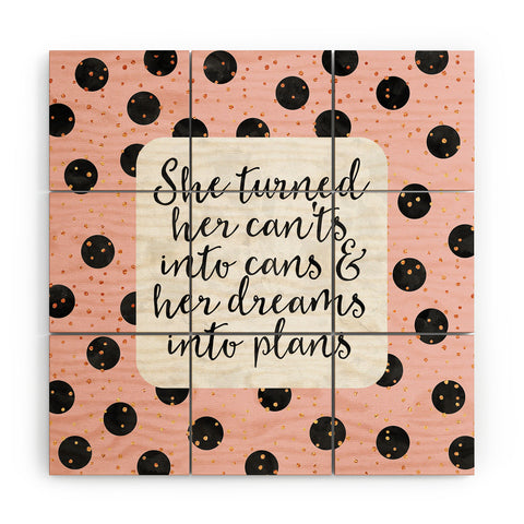 Elisabeth Fredriksson Dreams Into Plans Wood Wall Mural