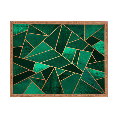 Elisabeth Fredriksson Emerald And Copper Rectangular Tray