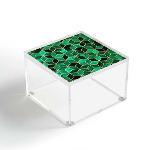 Elisabeth Fredriksson Emerald Cubes Acrylic Box